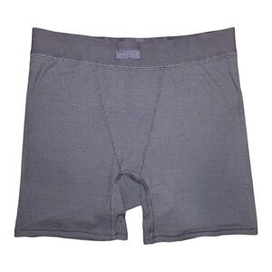 SKIMS Cotton Rib Boxer in Soot | Small